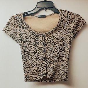Brady Melville Cheetah Print Shirt